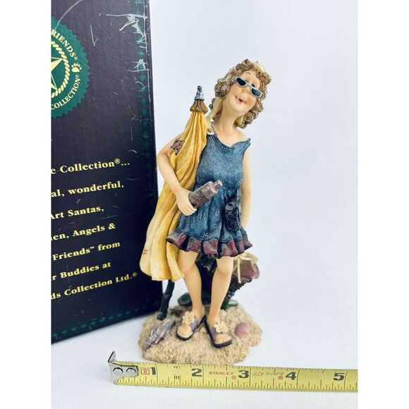 2001 Boyds Bears Folkstone Collection Edna B Sungoddess Life’s a Beach Figurine - Picture 10 of 10